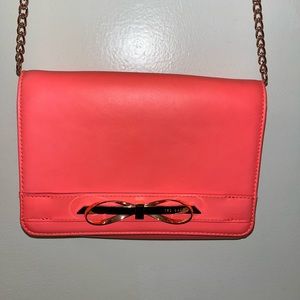 Ted Baker Torey Metal Slim Bow Neon Crossbody Bag